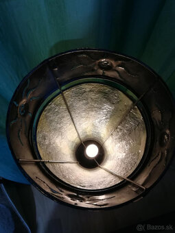 Zelená etno lampa na zem - 4