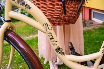 Dámsky Retro Bicykel LAVIDA Krémový 28" 3 Prevody Odpužený - 4