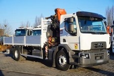 0124 Renault C320 P - 4x2 – Valník + HR-FASSI – EURO 6  - 4