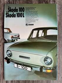 Dobový prospekt Škoda 100 / 100L ( 197X ) Motokov - 4