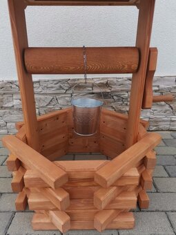 Studňa - drevená dekorácia - 4