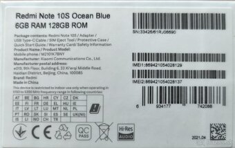Xiaomi redmi note 10 S - 4