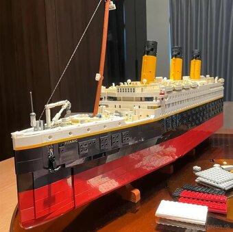 Stavebnica TITANIC + EIFFEL TOWER - nové, nehrané - typ lego - 4