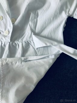 2x elegantné bavlnené blúzky ZARA vel S - 4