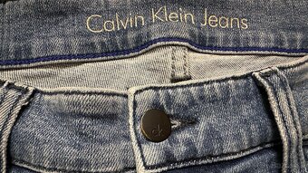 Pánske,kvalitné džínsy - skinny Calvin KLEIN - 34/32 - 4