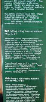 Krížový liniový laser so statívom Parkside PKLL 10B4 - 4
