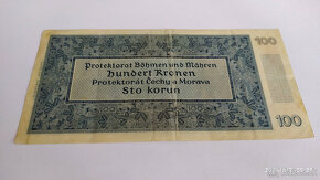 100 koruna Protektorát - neperforovaná - 4