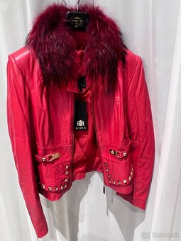 Kožená luxusná bunda značky GIZIA - 4