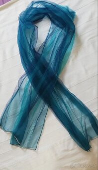 Tmavomodré - tyrkysové šaty - 4