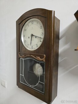 Nástenné drevene hodiny junghas ako nové - 4