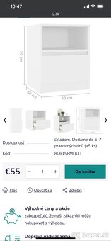 Nočné stolíky 2ks - 4