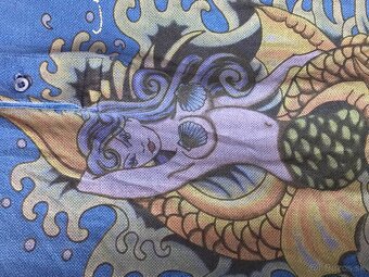 ED HARDY originál kráľovská Modra pánske polotricko L/XL - 4
