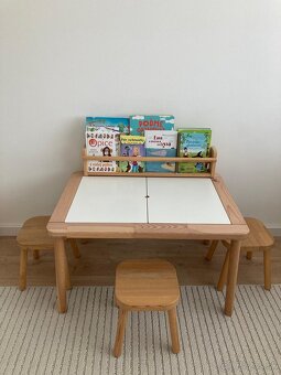 Detský stolík, stoličky, polička, vešiak - IKEA - 4