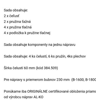 Brzdy na vozík, Alko 384.509 - 4