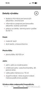Detská postielka IKEA s matracom - 4