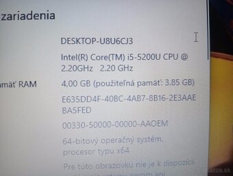 predám HP elitebook 820 g2 - Intel core i5 - 4gb ram - 4