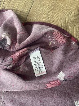 Damske saty farby Burgundy zn. Next, vel. M - 4