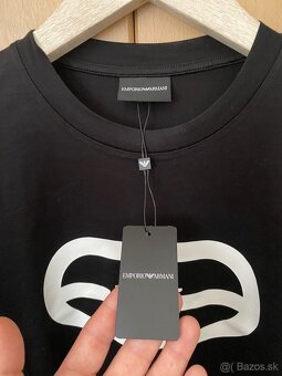 panske tricko Emporio Armani velkost XL cierne /ORIGINAL/ - 4