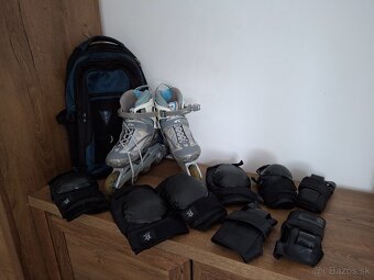Mega set FILA kolieskove korcule+chranice+ zadarmo ruksak - 4