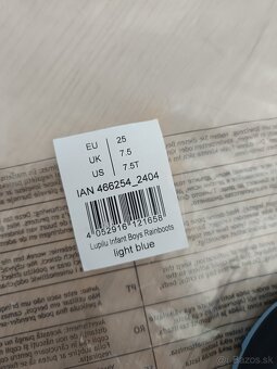 Bledomodré gumáky 25 - nové - 4