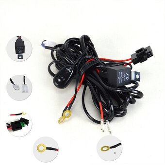 LED SET 288W rampa, držiak B, inštalačné káble - 4