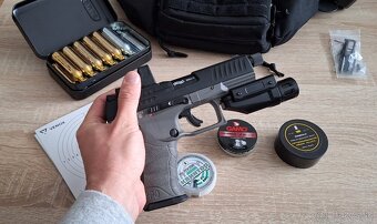 Vzduchová pištol Walther PPQ M2 Q4 TAC Combo 4,6" SET - 4
