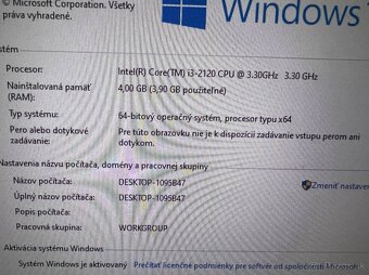 Počítač DELL.Intel i3-2120 2x3,30GHz.4gb ram.250gb HDD - 4