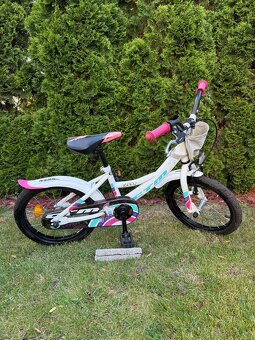 Dievčenský biely bicykel CTM Jenny 16 - 4