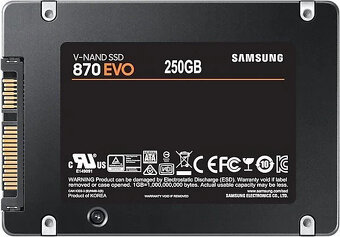 Predam SSD Samsung 870 EVO 250GB 2.5” SATA, v zaruke - 4