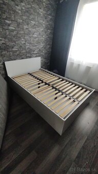 Posteľ s matracom a vrchným matracom a úložným priestorom - 4