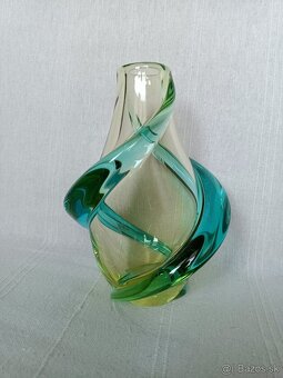Váza hutné sklo František Zemek - 4
