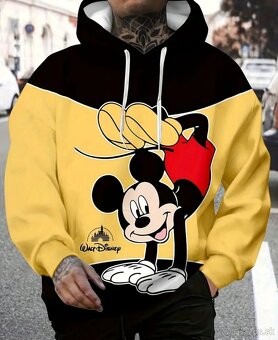 PÁNSKA MIKINA S KAPUCŇOU XXL WALT DISNEY MICKEY MOUSE - 4