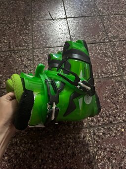 Detské lyžiarky Elan 32,5 zeleno-čierne - 4