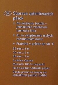 Zažehľovacie pasky na textil - 4