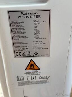 Odvlhčovač vzduchu Rohnson-TOP stav - 4