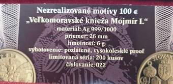 Medaile,nezrealizované motívy 100e mincí - 4