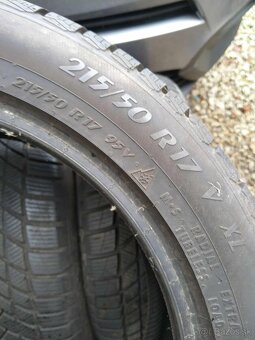 215/50 R 17 zimné + nové alu OPEL. - 4