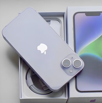 iPhone 14 Purple BATERIE 100% TOP - 4