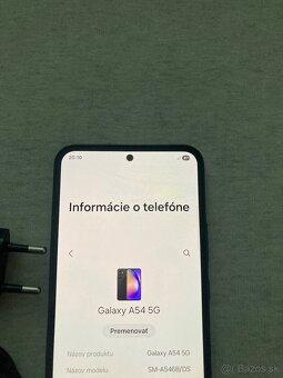 Predám Samsung galaxi a54 5g. Čierny. - 4