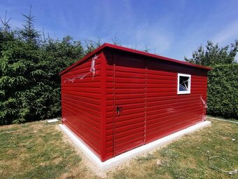 ZÁHRADNÝ DOMČEK 5×3 m | RAL3011 ČERVENÝ - 4