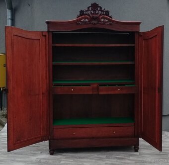 Skriňa starožitná Biedermeier z 50 . rokov 19 . storočia. - 4