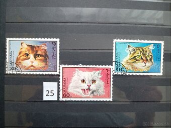Poštové známky č.861 - 20 ks sérií SVET II. - fauna, flora - 4