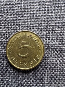 Nemecko - 5 Pfennig 3 ks, 2 Pf. 2 ks, 1 Pfennig 3 ks = 8 ks - 4