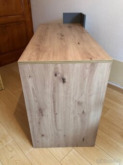 Predám PC stôl, dub craft zlatý/grafit - 4