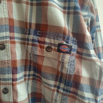 Dickies flanelová košeľa s dlhým rukávom károvaná kockovaná - 4