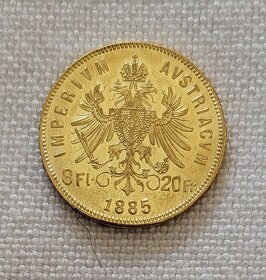 Zlaté rakúske 8 zlatníky FJI 1882, 1885 a 1889 bz - 4