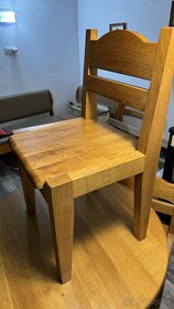 Jedalenský stôl masív dub + stoličky - 4