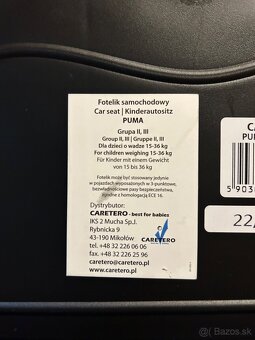 Detský podsedák Caretero Puma (fialový) - 4