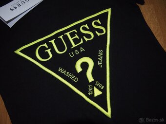 Guess dámske čierne tričko S - 4