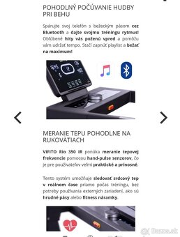 Bežecký pás Vifito Rio ir 350 NOVÝ - 4